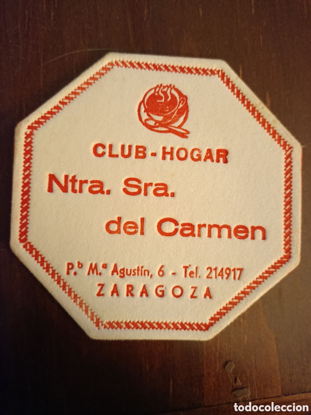 Otros art&iacute;culos de coleccionismo en papel: CLUB-HOGAR NUESTRA SE&Ntilde;ORA DEL CARMEN ZARAGOZA [ ETIQUETA A&Ntilde;OS 40-50 ]