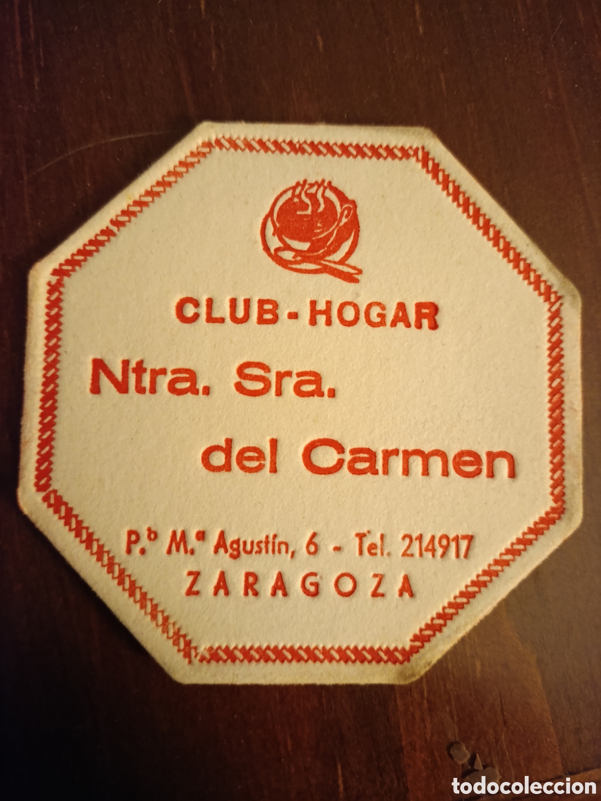 Otros art&iacute;culos de coleccionismo en papel: CLUB-HOGAR NUESTRA SE&Ntilde;ORA DEL CARMEN ZARAGOZA [ ETIQUETA A&Ntilde;OS 40-50 ]