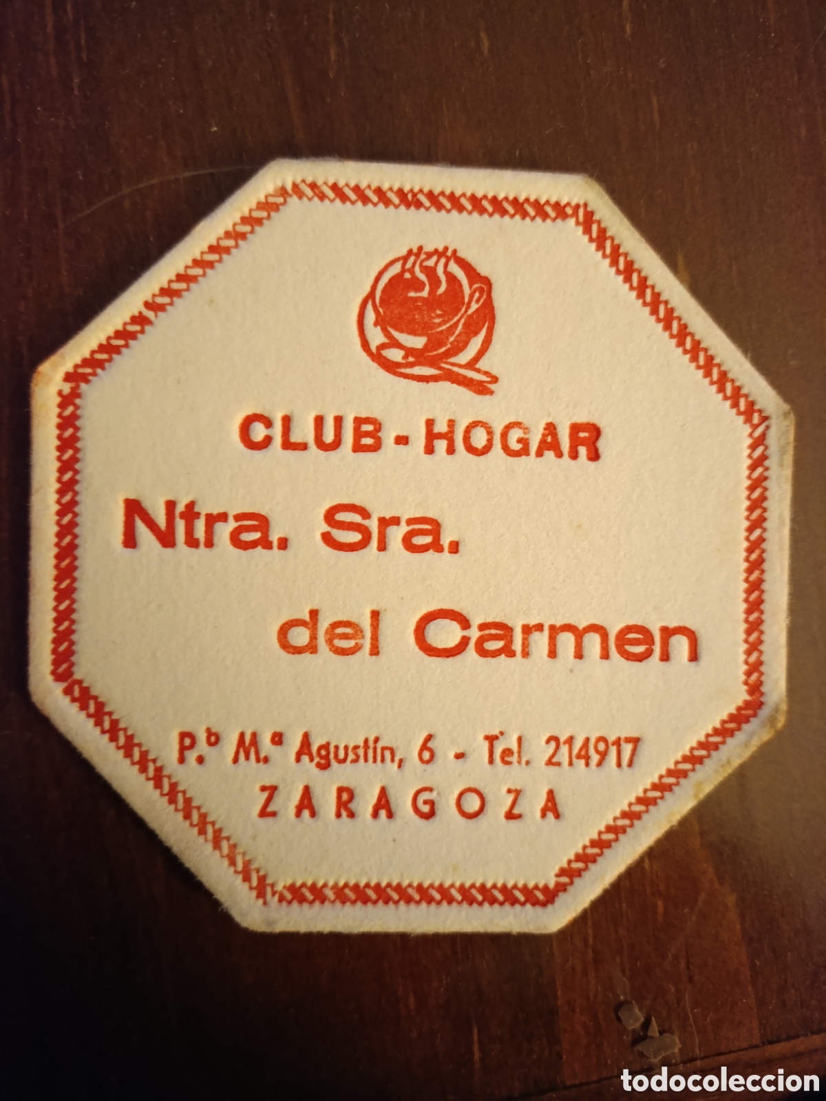 Otros art&iacute;culos de coleccionismo en papel: CLUB-HOGAR NUESTRA SE&Ntilde;ORA DEL CARMEN ZARAGOZA [ ETIQUETA A&Ntilde;OS 40-50 ]