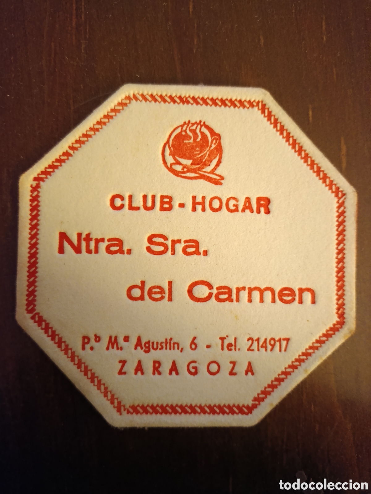 Otros art&iacute;culos de coleccionismo en papel: CLUB-HOGAR NUESTRA SE&Ntilde;ORA DEL CARMEN ZARAGOZA [ ETIQUETA A&Ntilde;OS 40-50 ]