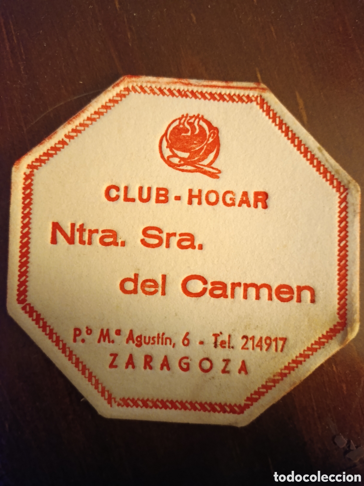 Otros art&iacute;culos de coleccionismo en papel: CLUB-HOGAR NUESTRA SE&Ntilde;ORA DEL CARMEN ZARAGOZA [ ETIQUETA A&Ntilde;OS 40-50 ]