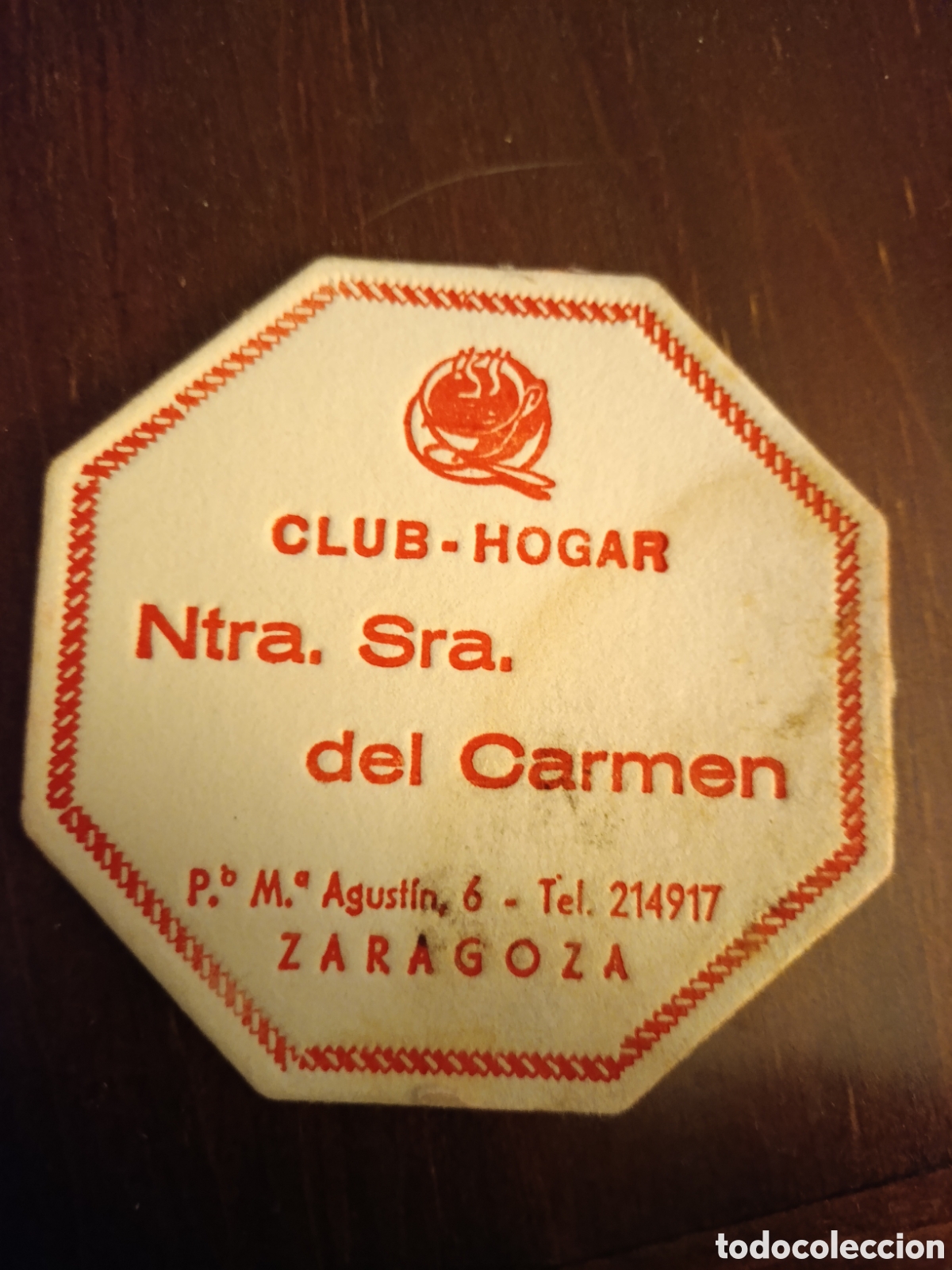 Otros art&iacute;culos de coleccionismo en papel: CLUB-HOGAR NUESTRA SE&Ntilde;ORA DEL CARMEN ZARAGOZA [ ETIQUETA A&Ntilde;OS 40-50 ]