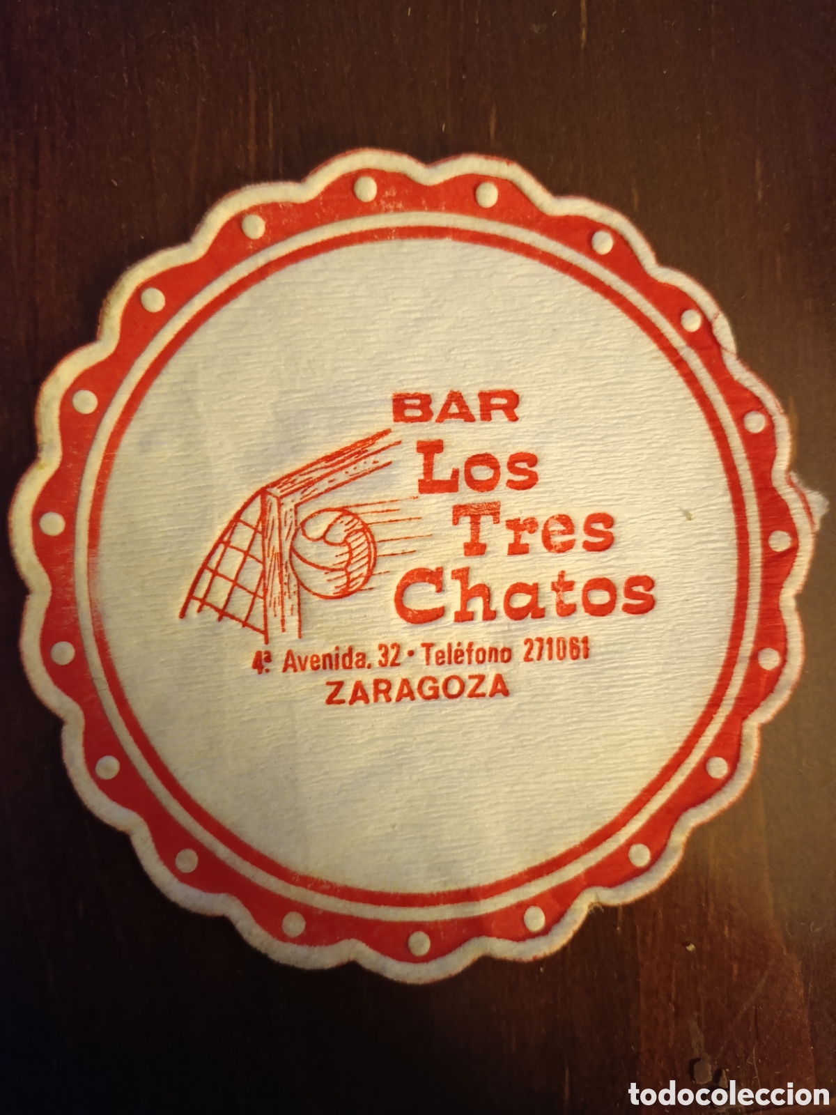 Otros art&iacute;culos de coleccionismo en papel: BAR LOS TRES CHATOS ZARAGOZA [ ETIQUETA A&Ntilde;OS 40-50 ]