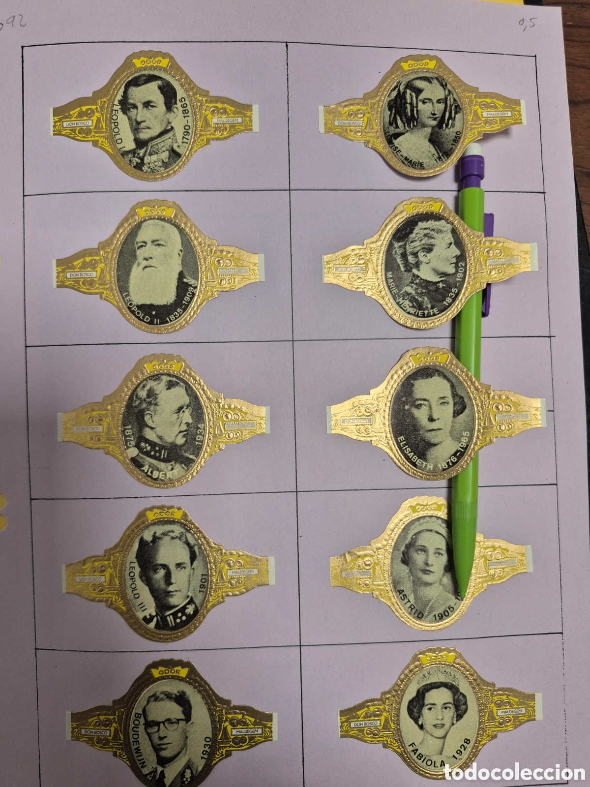 Otros art&iacute;culos de coleccionismo en papel: 10 VITOLAS JANSSENS DON BOSCO ODOR SERIE COMPLETA