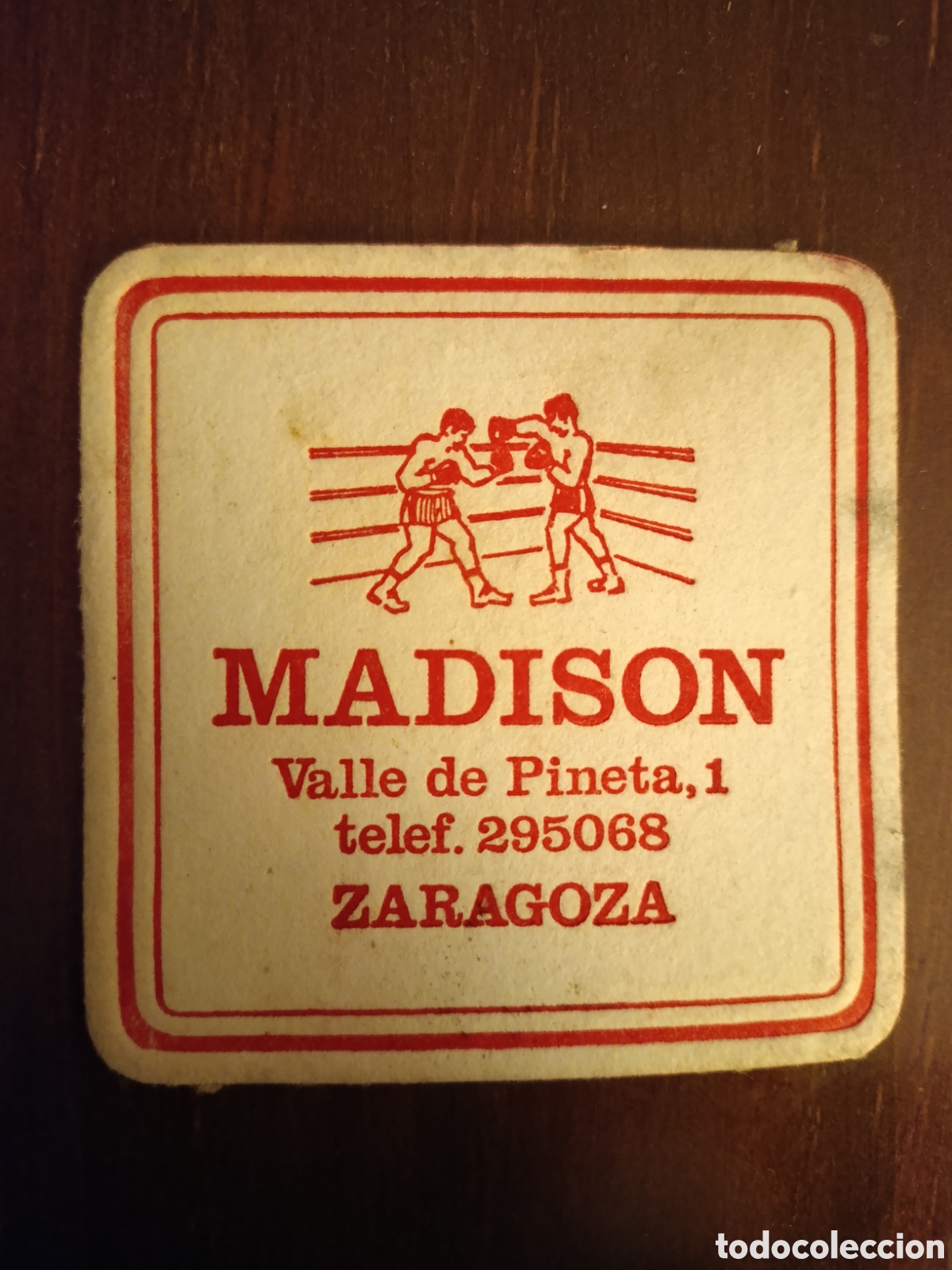 Otros art&iacute;culos de coleccionismo en papel: Y LOS TURRONES MADISON VALLE DE PIMIENTA UNO ZARAGOZA [ ETIQUETA A&Ntilde;OS 40-50 ]