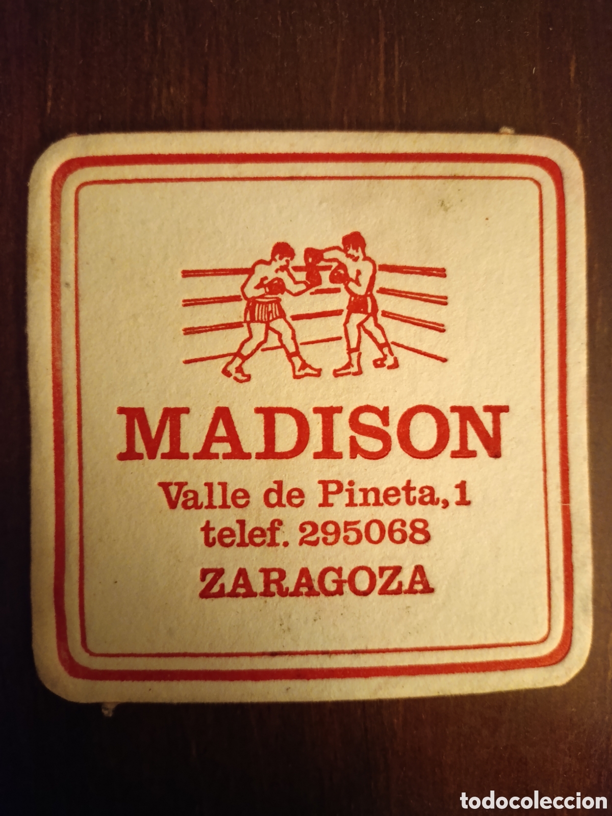 Otros art&iacute;culos de coleccionismo en papel: Y LOS TURRONES MADISON VALLE DE PIMIENTA UNO ZARAGOZA [ ETIQUETA A&Ntilde;OS 40-50 ]