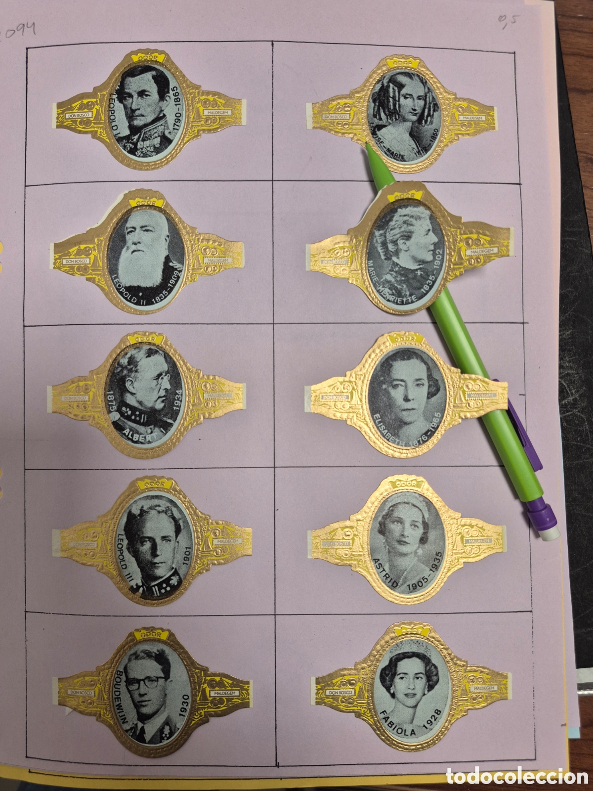 Otros art&iacute;culos de coleccionismo en papel: 10 VITOLAS JANSSENS DON BOSCO ODOR SERIE COMPLETA