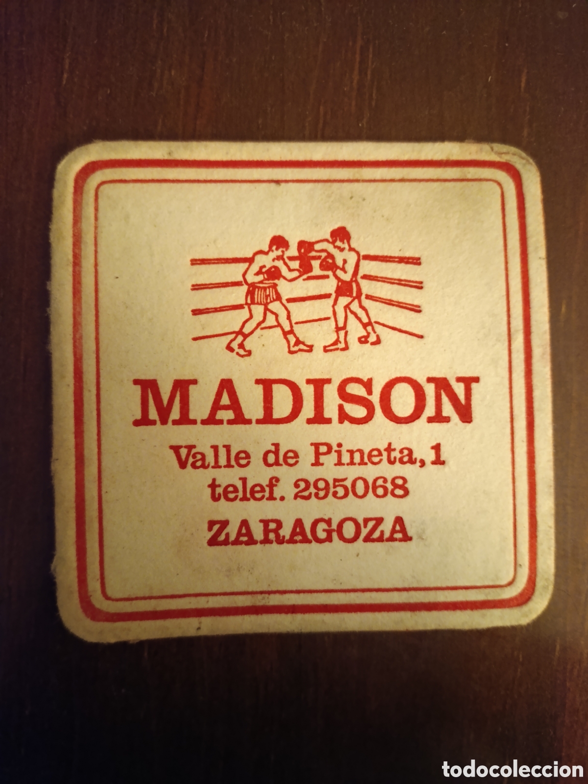 Otros art&iacute;culos de coleccionismo en papel: Y LOS TURRONES MADISON VALLE DE PIMIENTA UNO ZARAGOZA [ ETIQUETA A&Ntilde;OS 40-50 ]