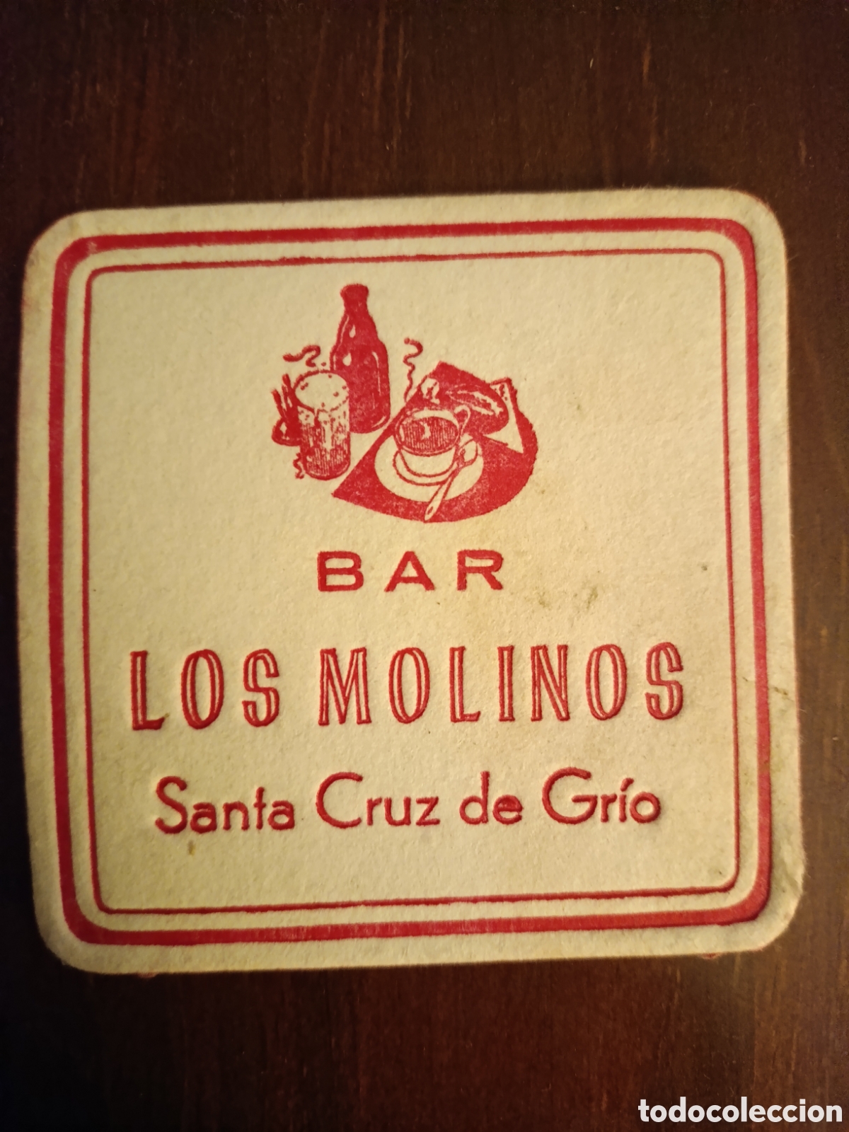 Otros art&iacute;culos de coleccionismo en papel: BAR LOS MOLINOS SANTA CRUZ DE GR&Iacute;O [ ETIQUETA A&Ntilde;OS 40-50 ]