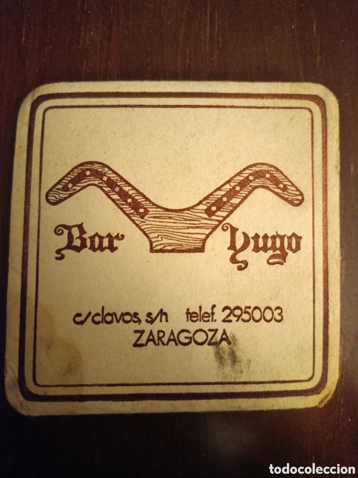 Otros art&iacute;culos de coleccionismo en papel: BAR DUGO ZARAGOZA [ ETIQUETA A&Ntilde;OS 40-50 ]