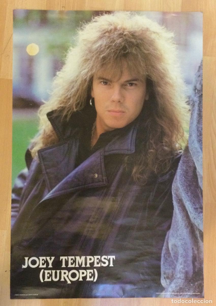 Otros art&iacute;culos de coleccionismo en papel: P&oacute;ster Joey Tempest (Europe) 93 x 62 cms.