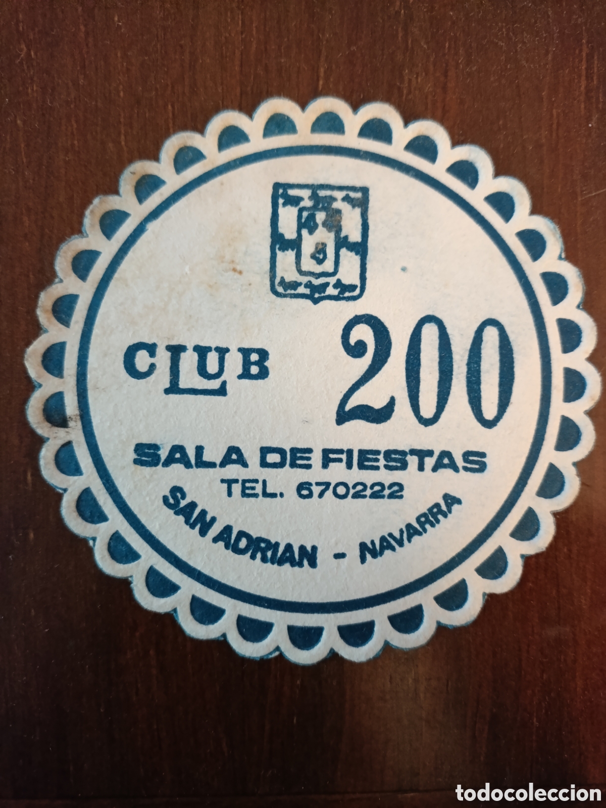 Otros art&iacute;culos de coleccionismo en papel: CLUB-200 SALA DE FIESTAS SAN ADRI&Aacute;N NAVARRA [ ETIQUETA A&Ntilde;OS 40-50 ]