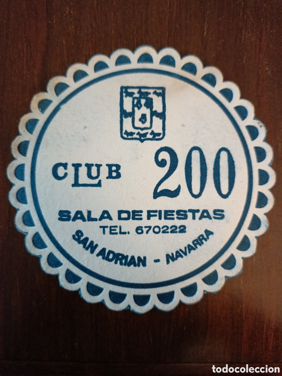 Otros art&iacute;culos de coleccionismo en papel: CLUB-200 SALA DE FIESTAS SAN ADRI&Aacute;N NAVARRA [ ETIQUETA A&Ntilde;OS 40-50 ]