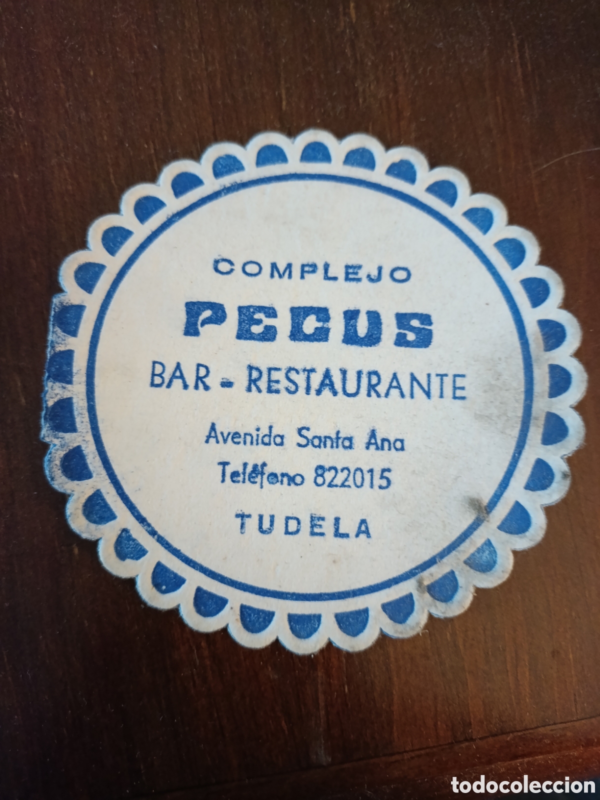 Otros art&iacute;culos de coleccionismo en papel: COMPLEJO PECUS BAR RESTAURANTE TUDELA [ ETIQUETA A&Ntilde;OS 40-50 ]