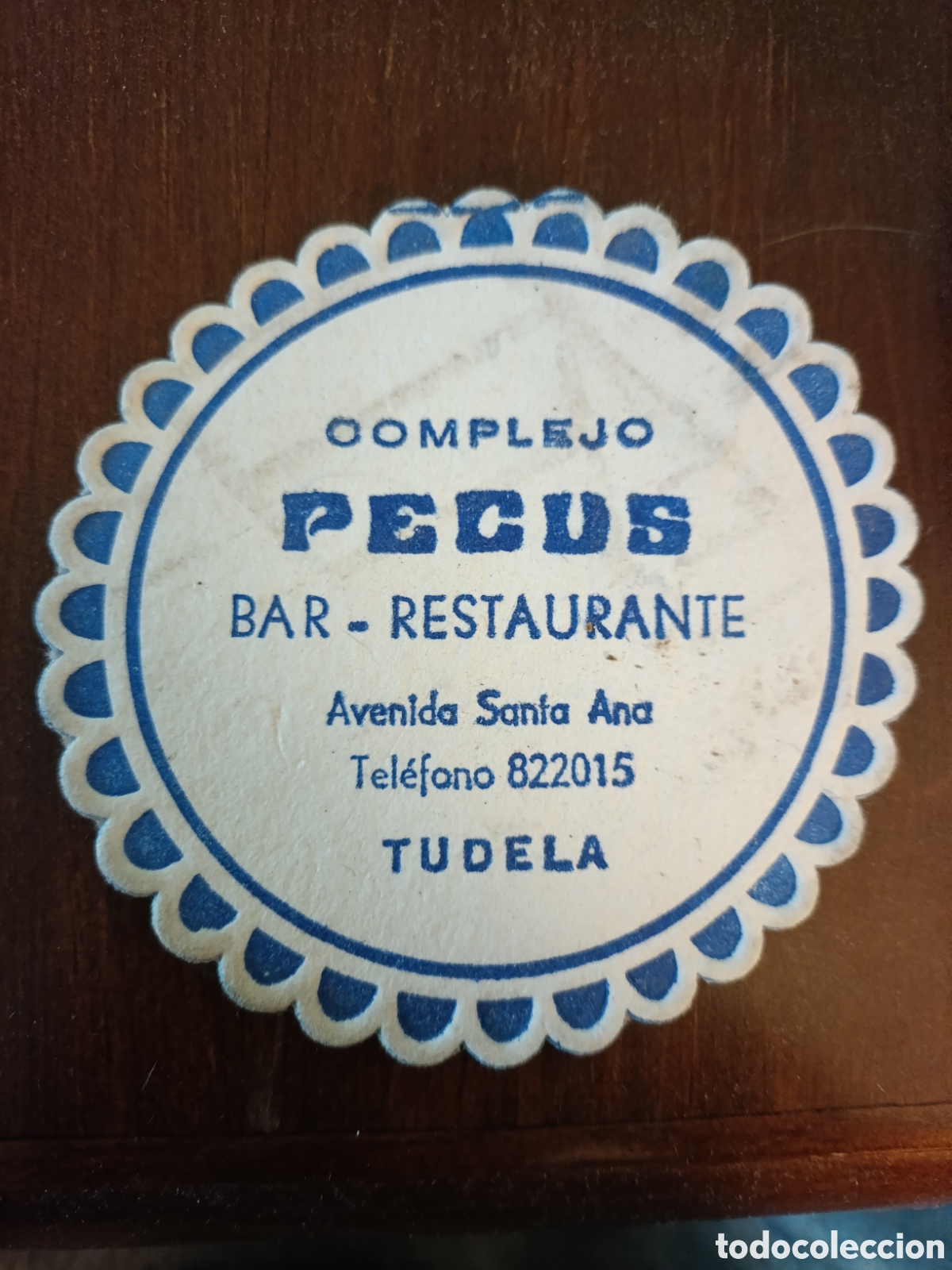 Paper Collecting Others: COMPLEJO PECUS BAR RESTAURANTE TUDELA [ ETIQUETA A&Ntilde;OS 40-50 ]