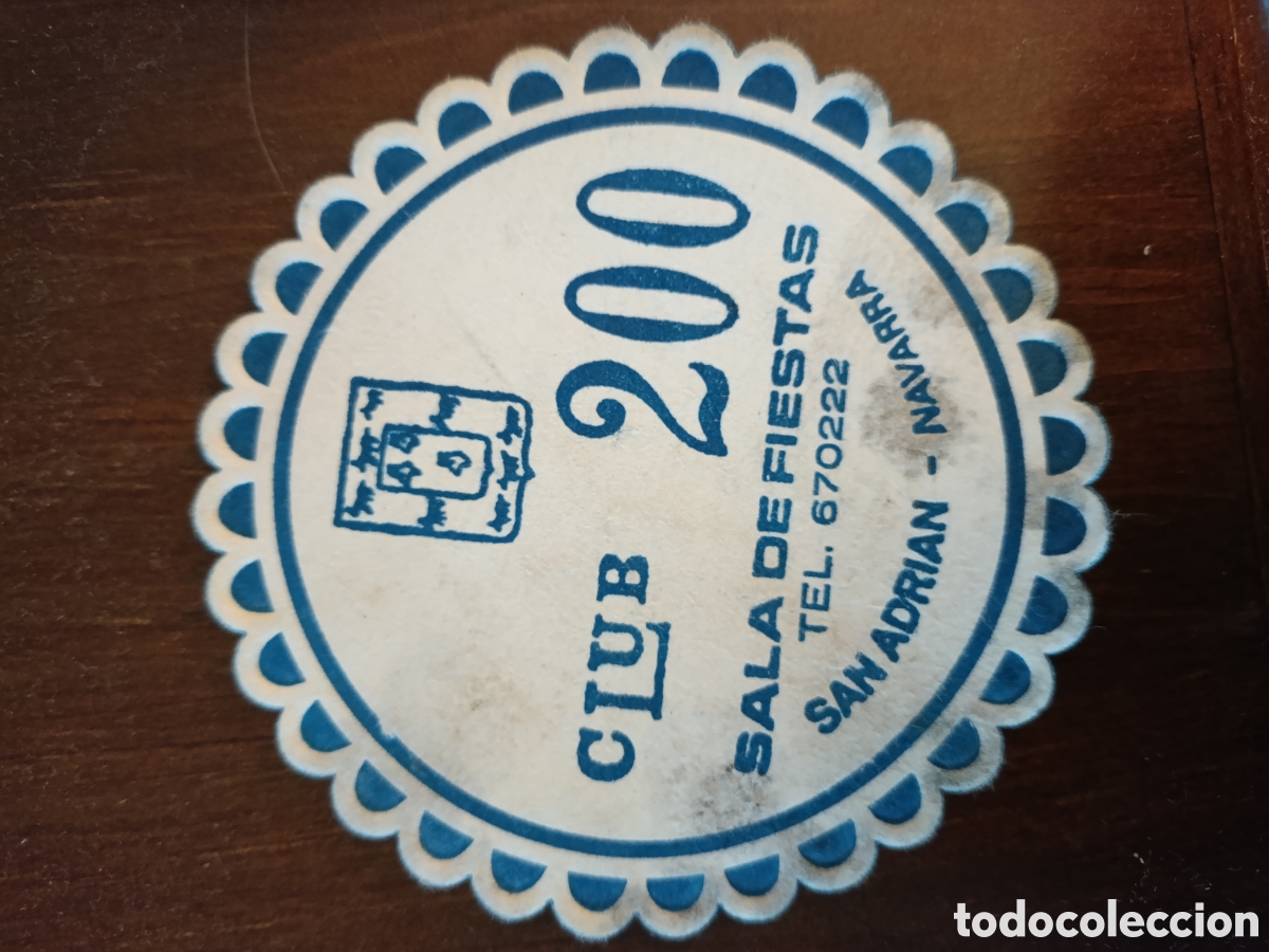Altri oggetti di carta: CLUB-200 SALA DE FIESTAS SAN ADRI&Aacute;N NAVARRA [ ETIQUETA A&Ntilde;OS 40-50 ]