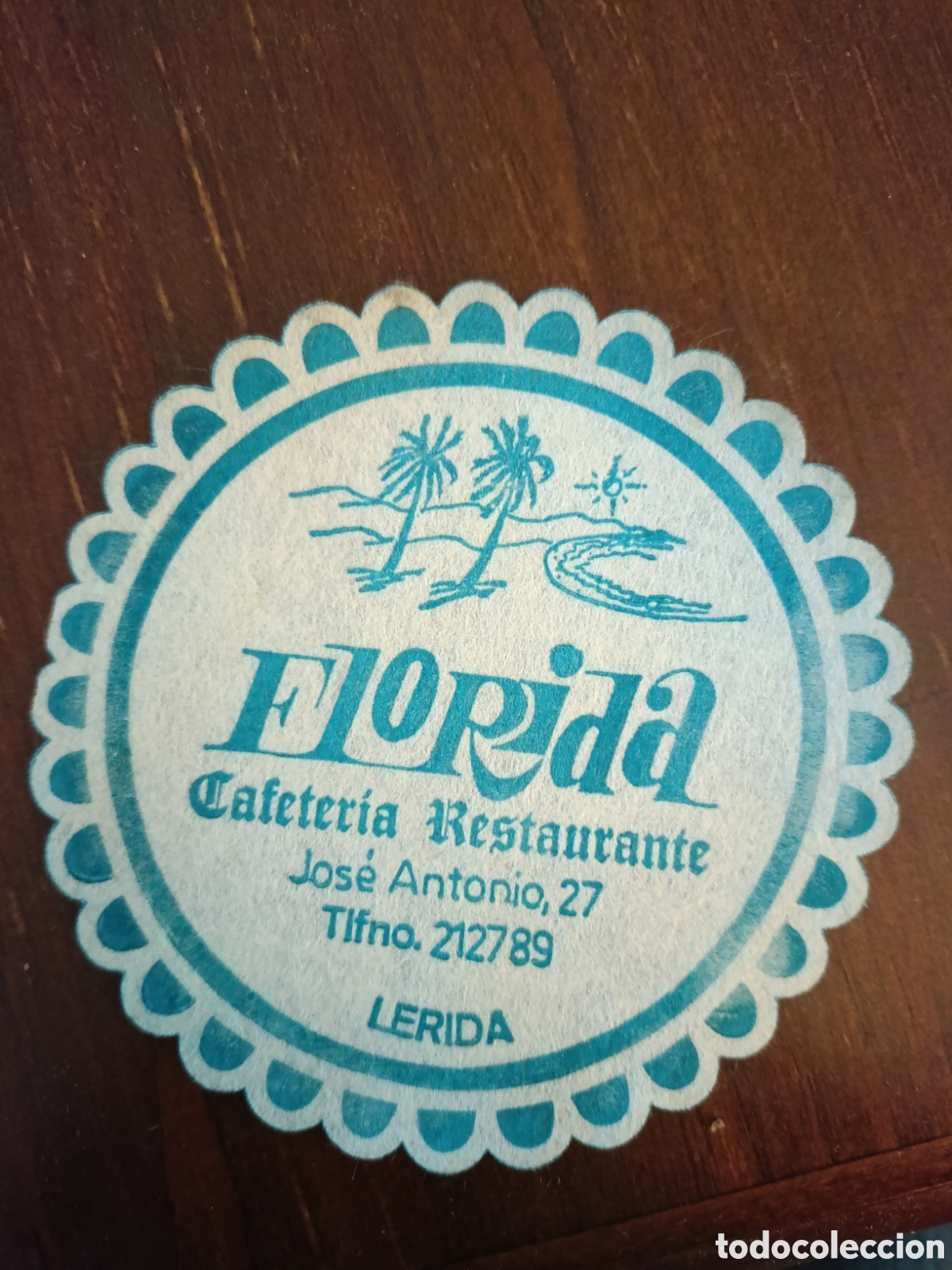 Otros art&iacute;culos de coleccionismo en papel: FLORIDA CAFETER&Iacute;A RESTAURANTE L&Eacute;RIDA [ ETIQUETA A&Ntilde;OS 40-50 ]