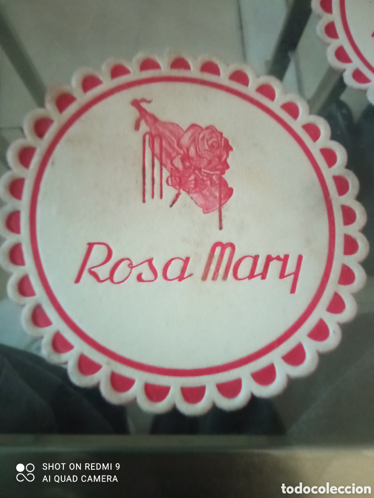 Otros art&iacute;culos de coleccionismo en papel: Rosa Mary posavasos a&ntilde;os 40-50s