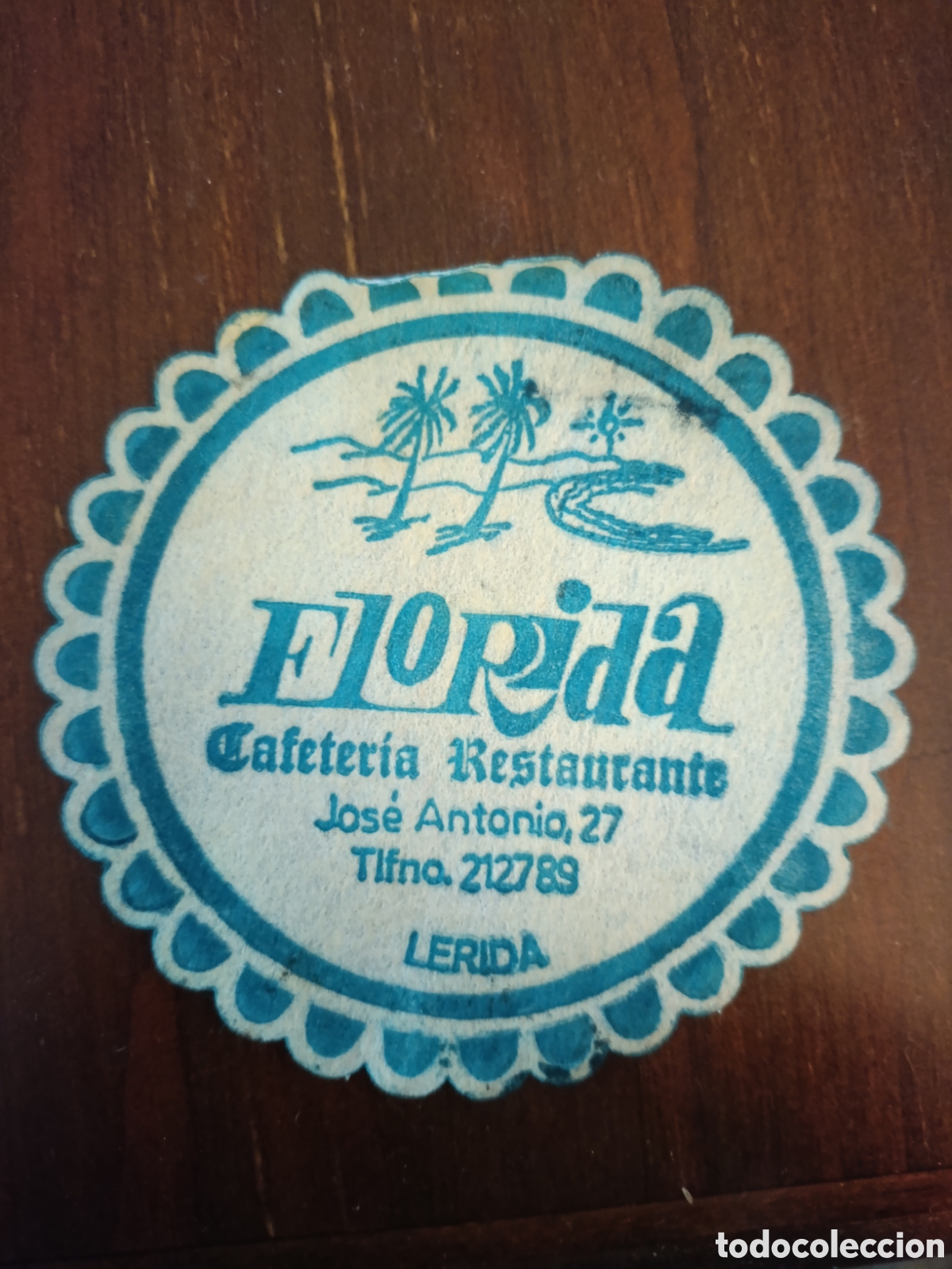 Otros art&iacute;culos de coleccionismo en papel: FLORIDA CAFETER&Iacute;A RESTAURANTE L&Eacute;RIDA [ ETIQUETA A&Ntilde;OS 40-50 ]
