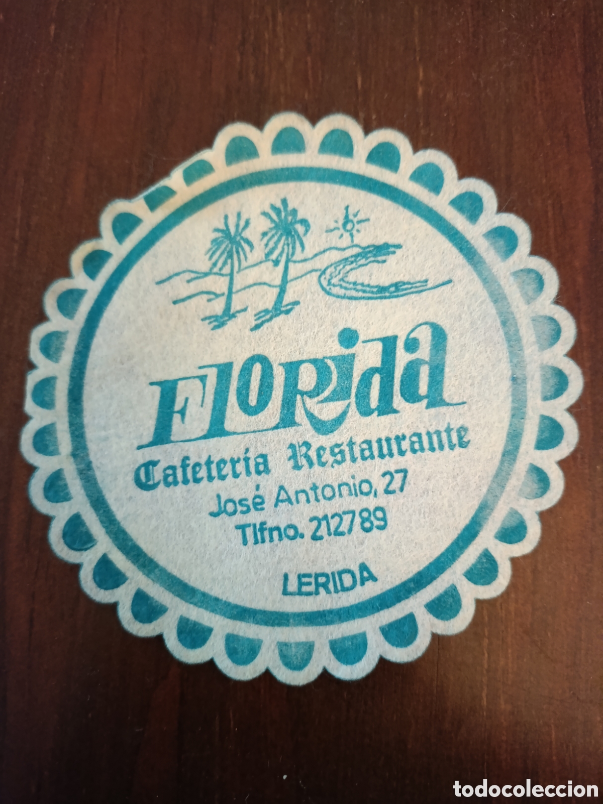 Otros art&iacute;culos de coleccionismo en papel: FLORIDA CAFETER&Iacute;A RESTAURANTE L&Eacute;RIDA [ ETIQUETA A&Ntilde;OS 40-50 ]