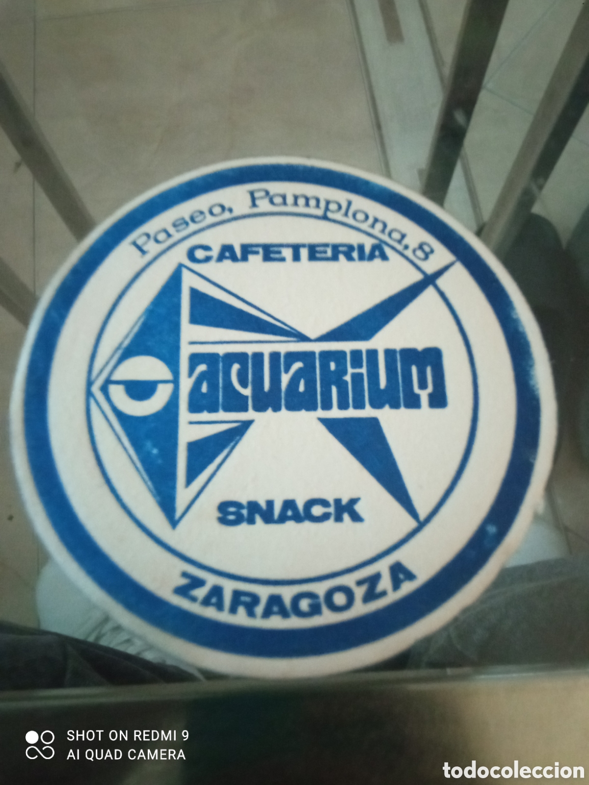 Otros art&iacute;culos de coleccionismo en papel: Paseo Pamplona Ochoa cafeter&iacute;a aquarium snack Zaragoza posavasos a&ntilde;os 40-50s