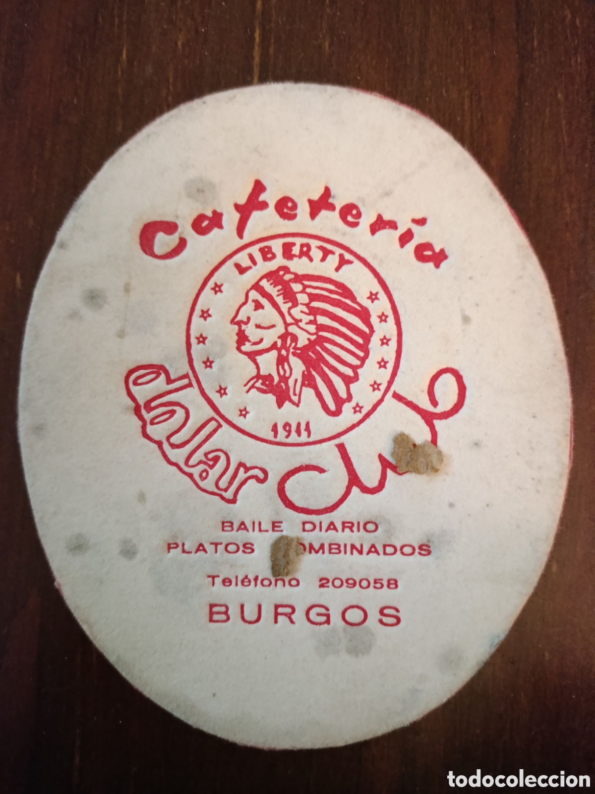 Otros art&iacute;culos de coleccionismo en papel: CAFETER&Iacute;A D&Oacute;LAR CLUB BURGOS [ ETIQUETA A&Ntilde;OS 40-50 ]