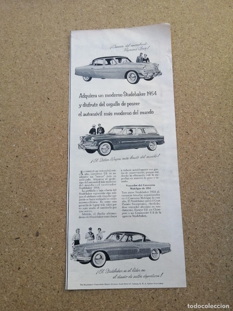Otros art&iacute;culos de coleccionismo en papel: ANUNCIO. STUDEBAKER 1954 - Foto 1