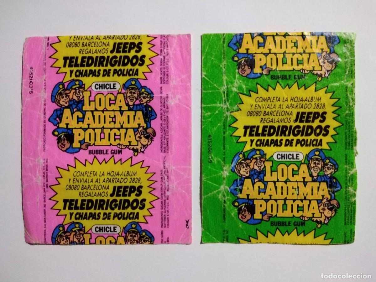 Otros art&iacute;culos de coleccionismo en papel: ANTIGUO EMVOLTORIO DE CHICLES LOKA ACADEMIA POLICIA