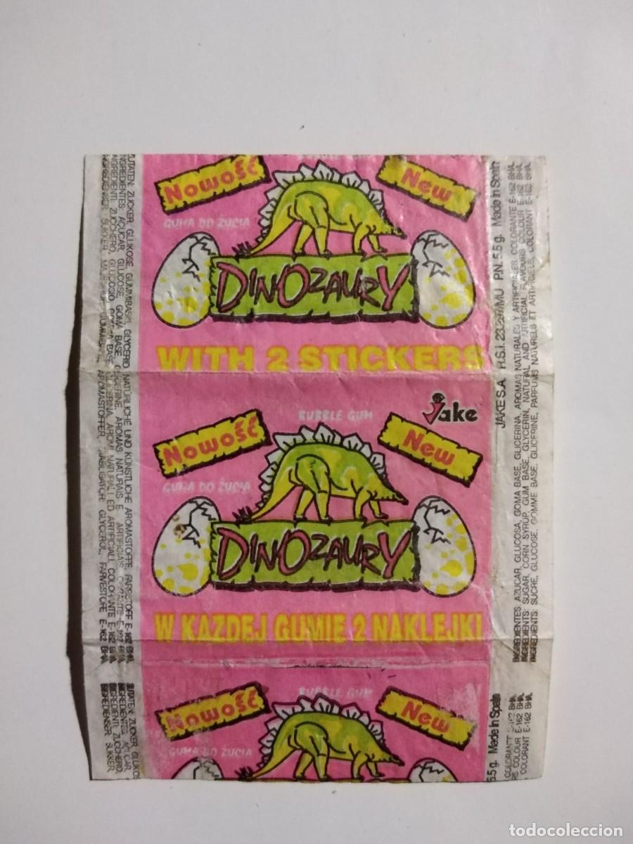 Otros art&iacute;culos de coleccionismo en papel: ANTIGUO EMVOLTORIO DE CHICLES DINOZAURY