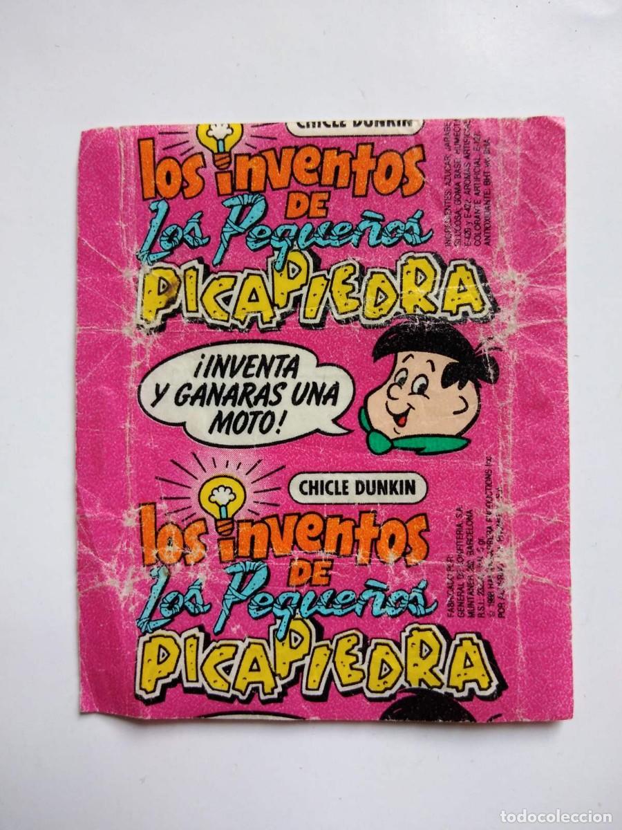 Otros art&iacute;culos de coleccionismo en papel: ANTIGUO EMVOLTORIO DE CHICLES Los inventos de los peque&ntilde;os Picapiedra