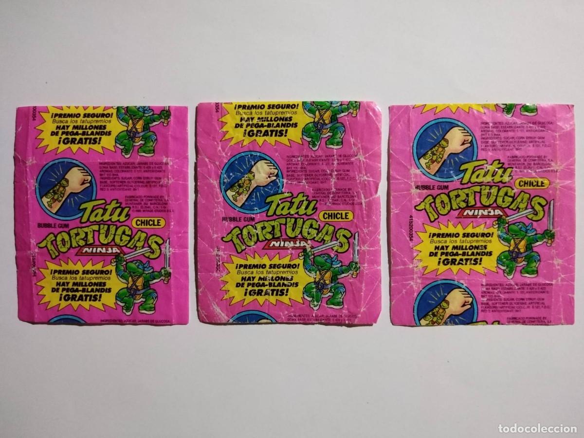 Otros art&iacute;culos de coleccionismo en papel: ANTIGUO EMVOLTORIO DE CHICLES TATY TORTUGAS