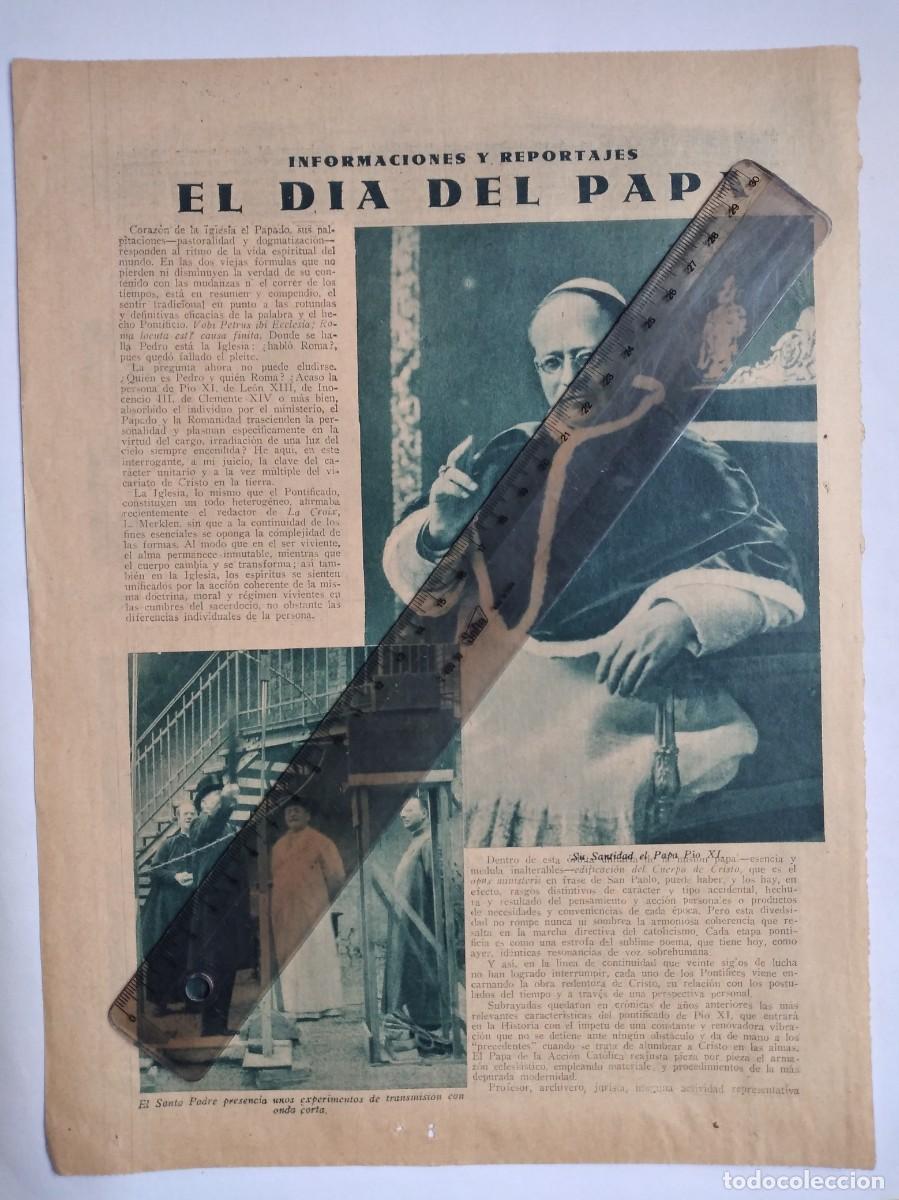 Otros art&iacute;culos de coleccionismo en papel: SU SANTIDAD PAPA PIO XI VATICANO PROCESI&Oacute;N CORPUS REPORTAJE DOS P&Aacute;GINAS DE PRENSA A&Ntilde;O 1935
