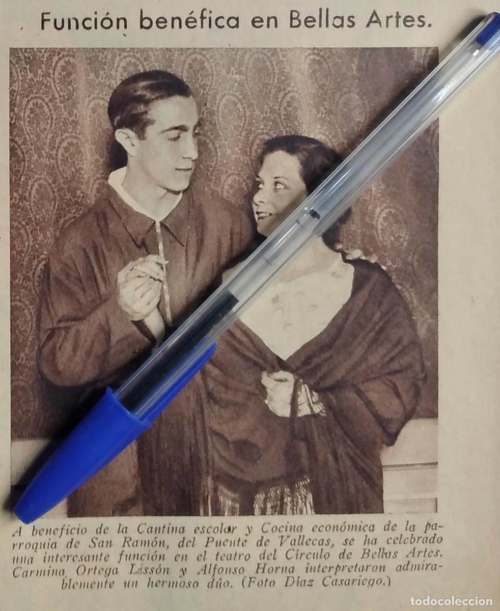 Otros art&iacute;culos de coleccionismo en papel: CARMINA ORTEGA LISS&Oacute;N ALFONSO HORNA A BENEFICIO PARROQUIA SAN RAM&Oacute;N PUENTE VALLECAS COCINA A&Ntilde;O 1935