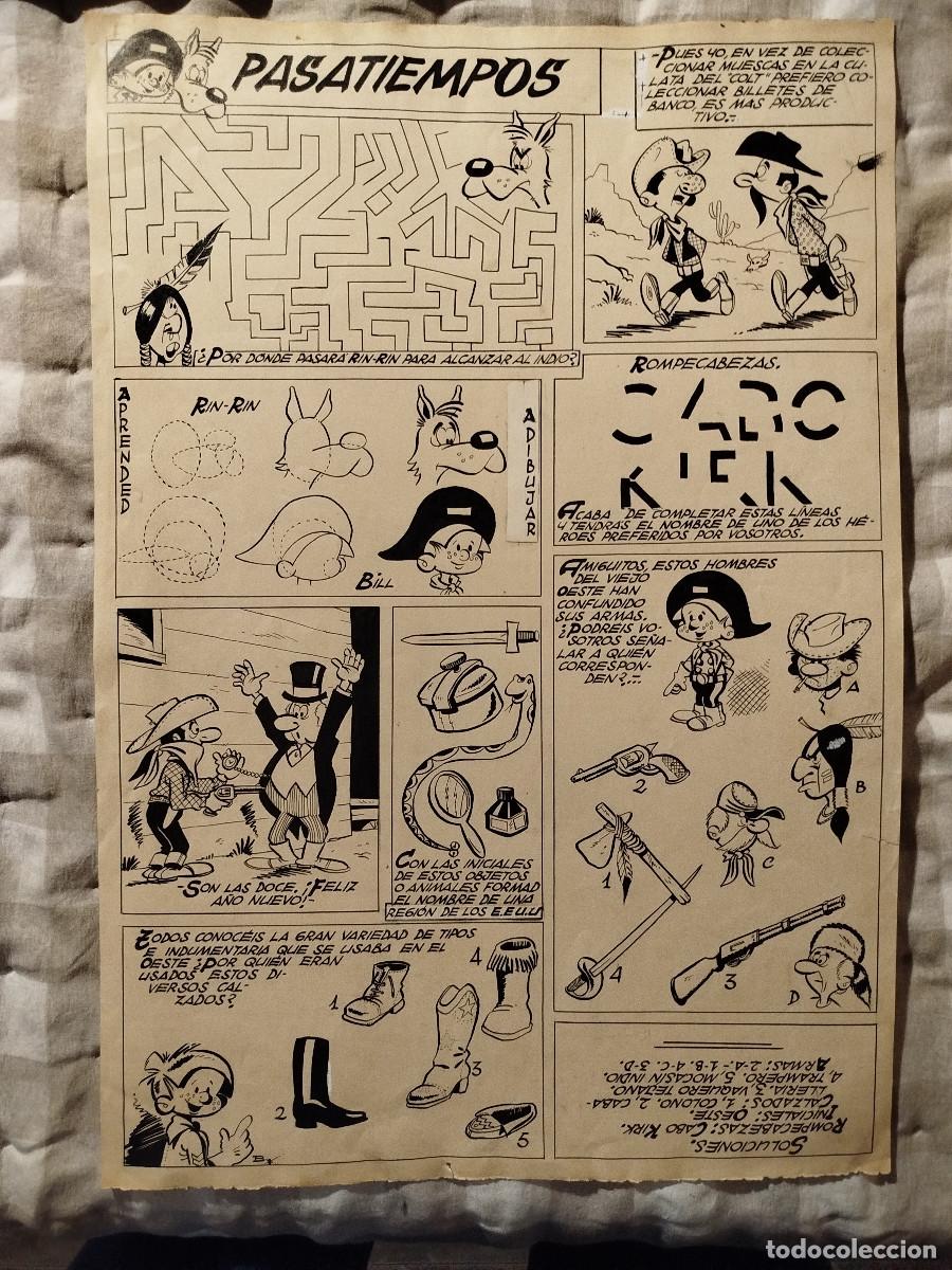 Otros art&iacute;culos de coleccionismo en papel: Lamina original entintada comic retro
