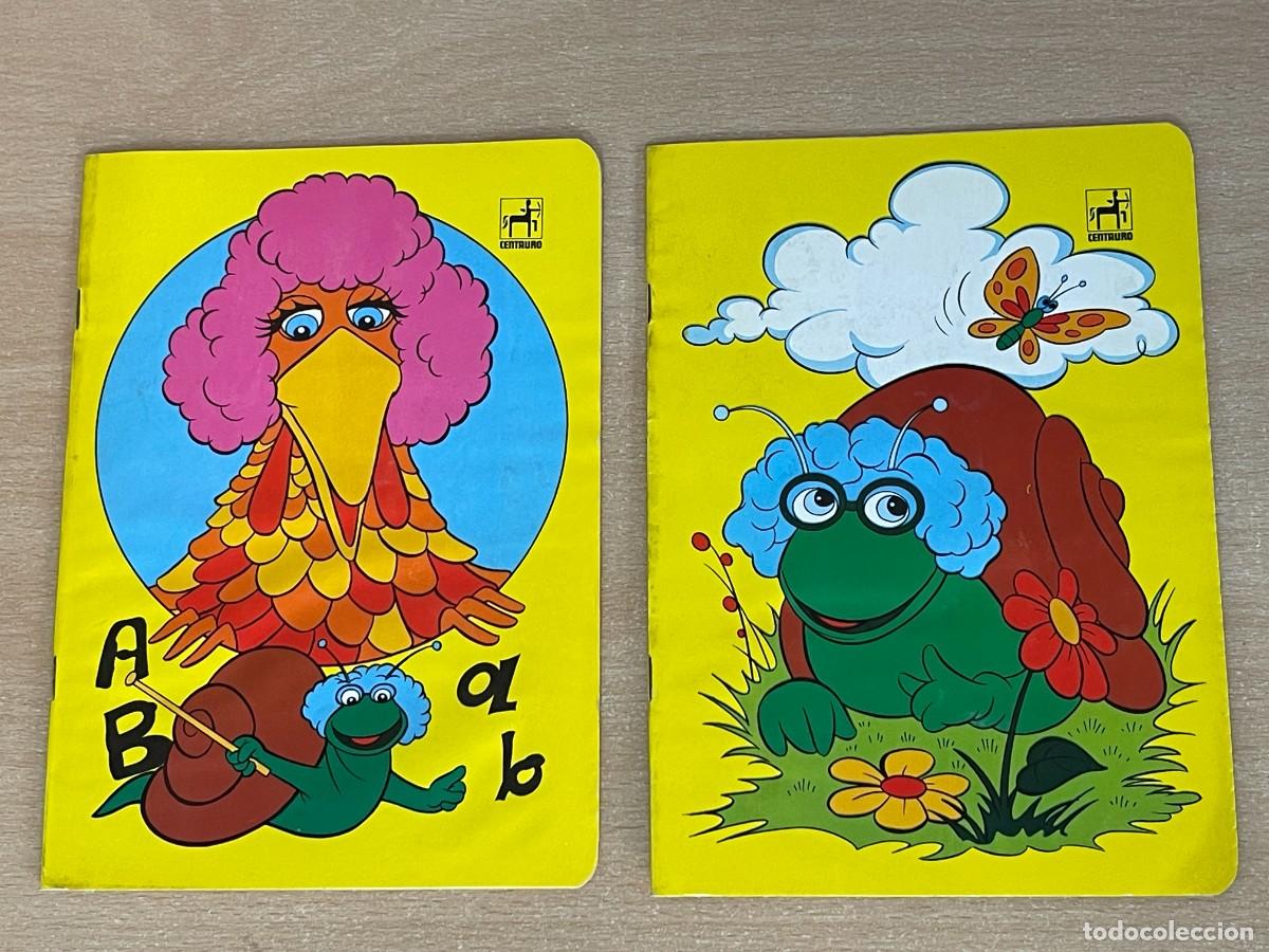 Otros art&iacute;culos de coleccionismo en papel: Lote 2 Cuadernos BARRIO SESAMO La Gallina Caponata y el Caracol Perezgil 1979 1980 Romagosa Centauro