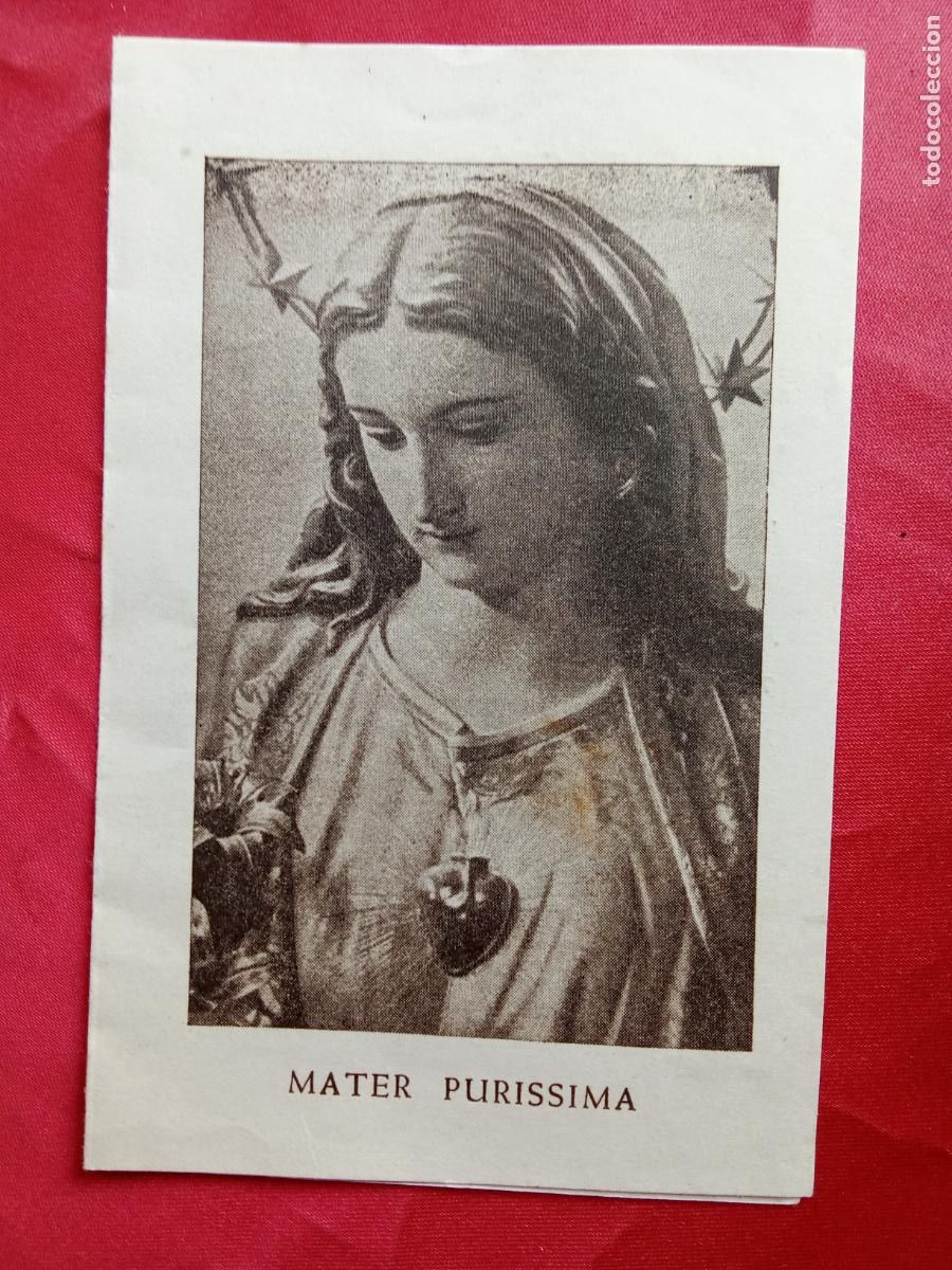 Otros art&iacute;culos de coleccionismo en papel: Mater Purissima, Castell&oacute;n P.1325