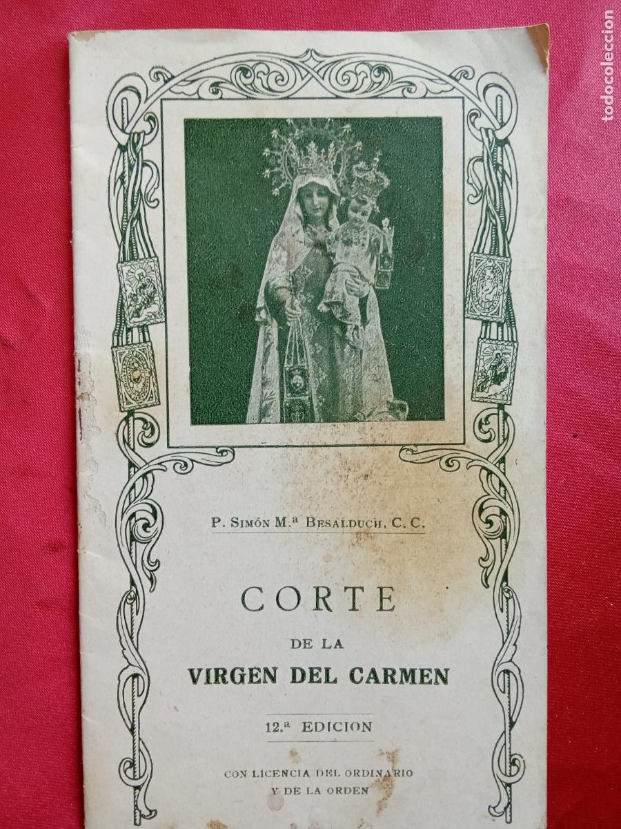 Otros art&iacute;culos de coleccionismo en papel: Corte de la virgen del Carmen. P. Sim&oacute;n M&ordf; Besalducir P.1326