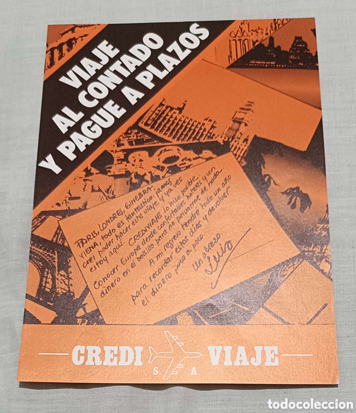 Otros art&iacute;culos de coleccionismo en papel: Folleto antiguo Credivial Crediviaje publicidad