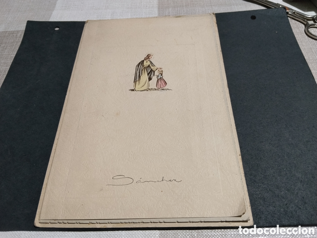 Otros art&iacute;culos de coleccionismo en papel: Recuerdo primera comuni&oacute;n estudio S&aacute;nchez, Castell&oacute;n