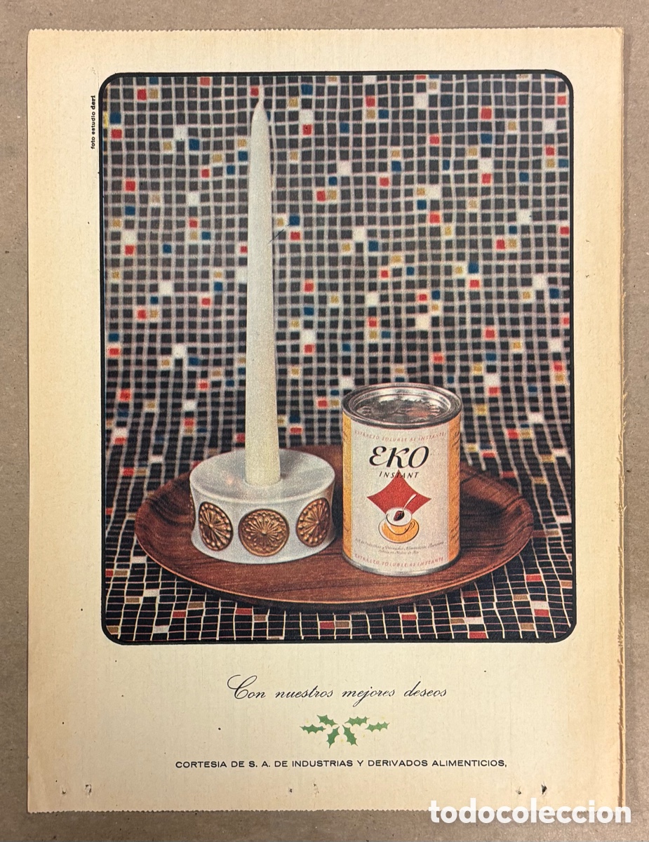 Otros art&iacute;culos de coleccionismo en papel: EKO INSTANT. ANUNCIO PUBLICITARIO PERI&Oacute;DICO ABC A&Ntilde;O 19564.