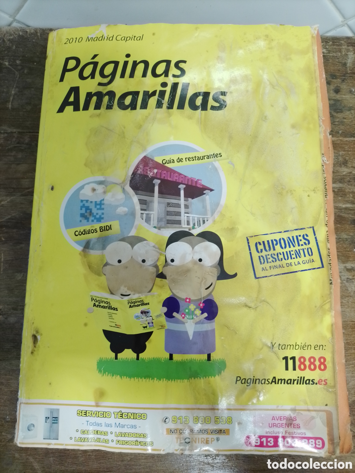 Otros art&iacute;culos de coleccionismo en papel: P&aacute;ginas amarillas Madrid capital 2010.