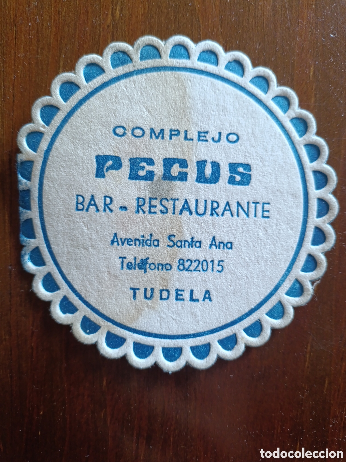 Otros art&iacute;culos de coleccionismo en papel: COMPLEJO PECUS BAR RESTAURANTE TUDELA [ ETIQUETA A&Ntilde;OS 40-50 ]