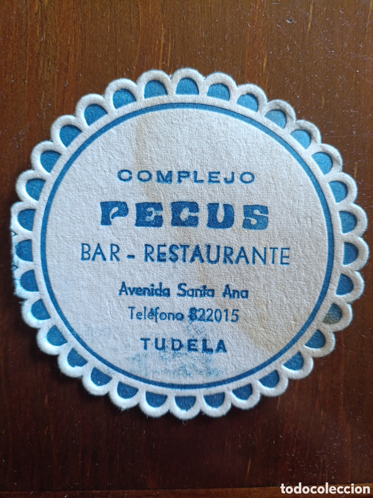 Otros art&iacute;culos de coleccionismo en papel: COMPLEJO PECUS BAR RESTAURANTE TUDELA [ ETIQUETA A&Ntilde;OS 40-50 ]