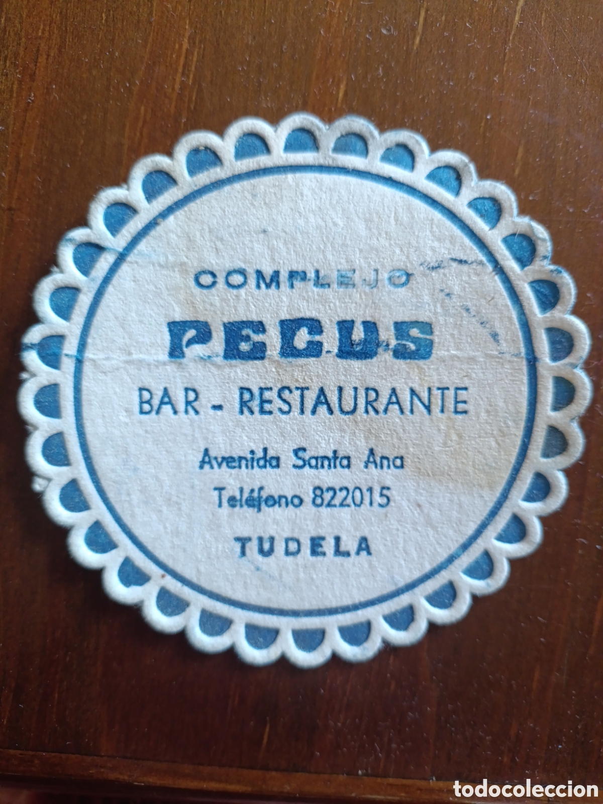 Otros art&iacute;culos de coleccionismo en papel: COMPLEJO PECUS BAR RESTAURANTE TUDELA [ ETIQUETA A&Ntilde;OS 40-50 ]