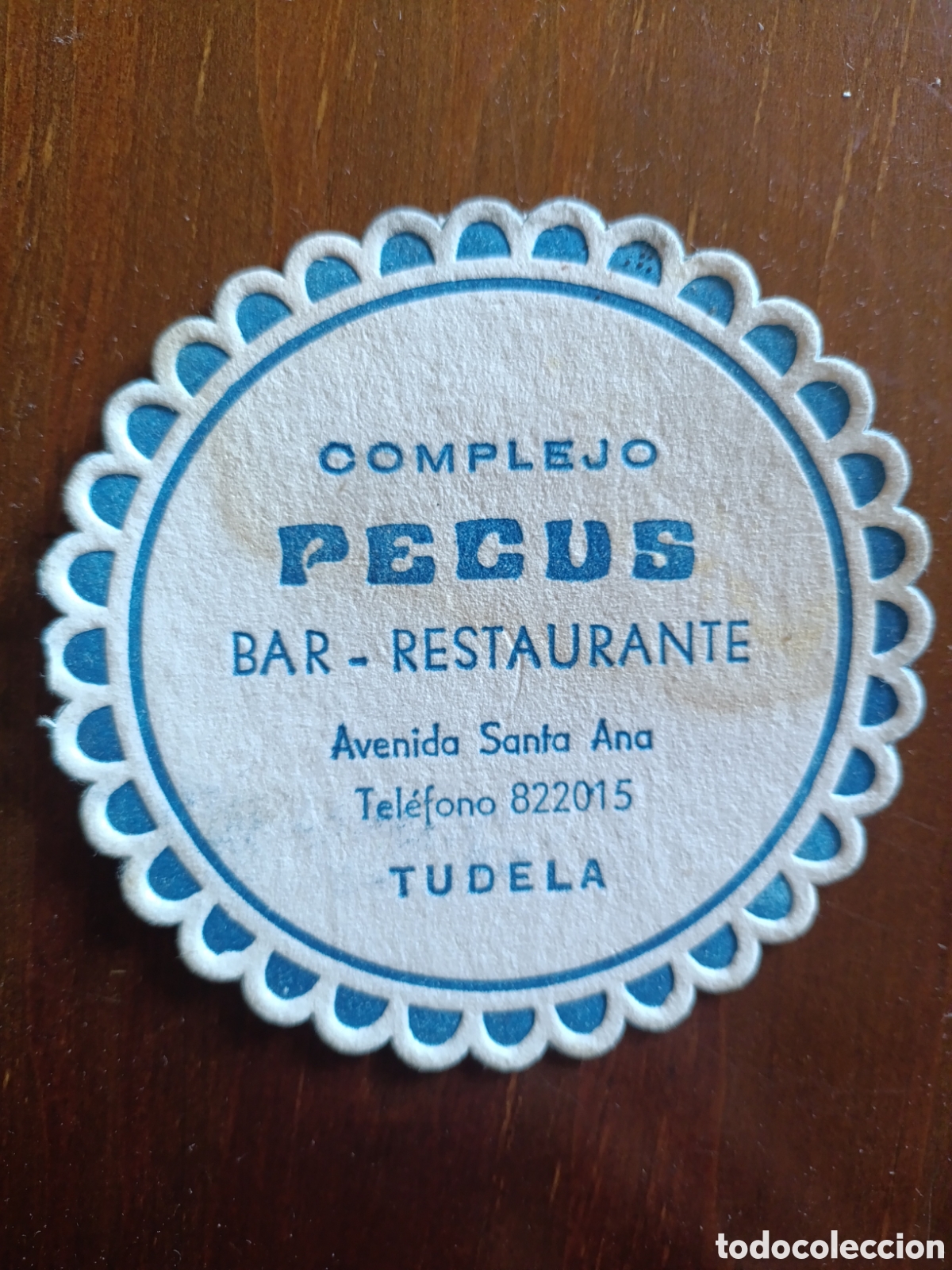 Otros art&iacute;culos de coleccionismo en papel: COMPLEJO PECUS BAR RESTAURANTE TUDELA [ ETIQUETA A&Ntilde;OS 40-50 ]