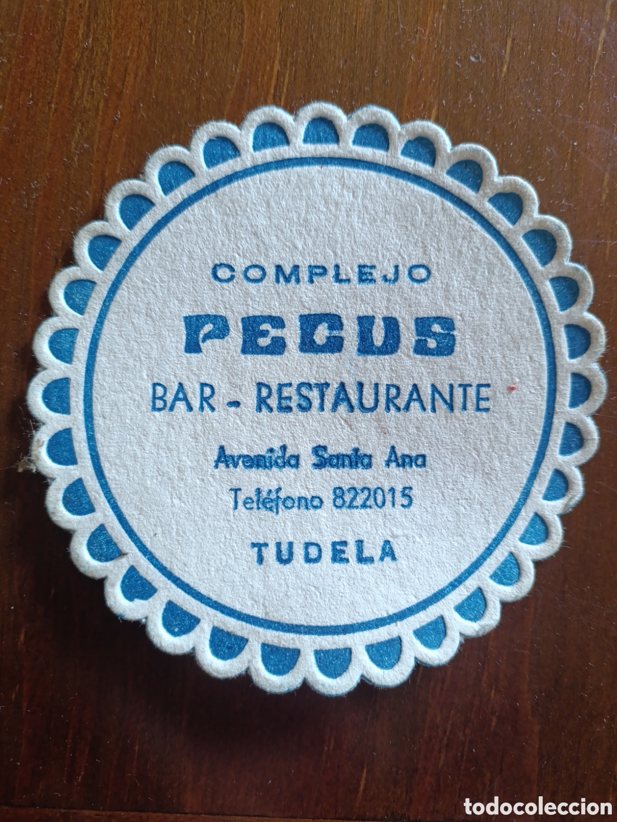 Otros art&iacute;culos de coleccionismo en papel: COMPLEJO PECUS BAR RESTAURANTE TUDELA [ ETIQUETA A&Ntilde;OS 40-50 ]
