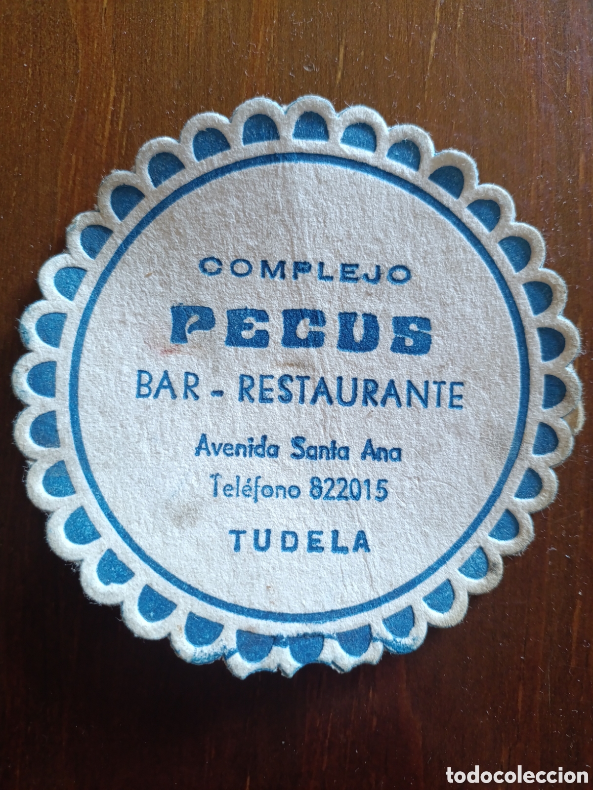 Otros art&iacute;culos de coleccionismo en papel: COMPLEJO PECUS BAR RESTAURANTE TUDELA [ ETIQUETA A&Ntilde;OS 40-50 ]