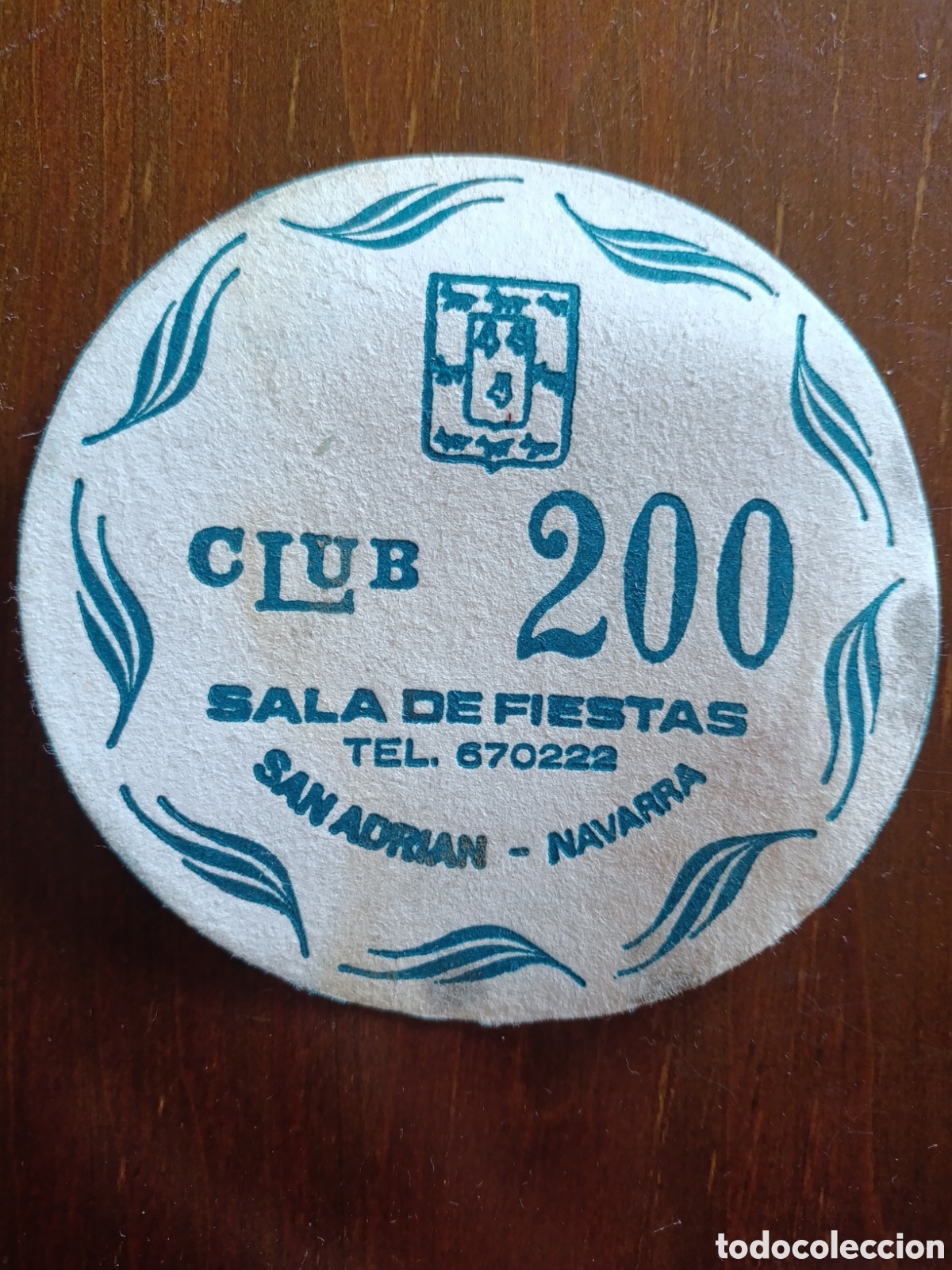 Otros art&iacute;culos de coleccionismo en papel: CLUB 200 SALA DE FIESTAS SAN ADRI&Aacute;N NAVARRA [ ETIQUETA A&Ntilde;OS 40-50 ]