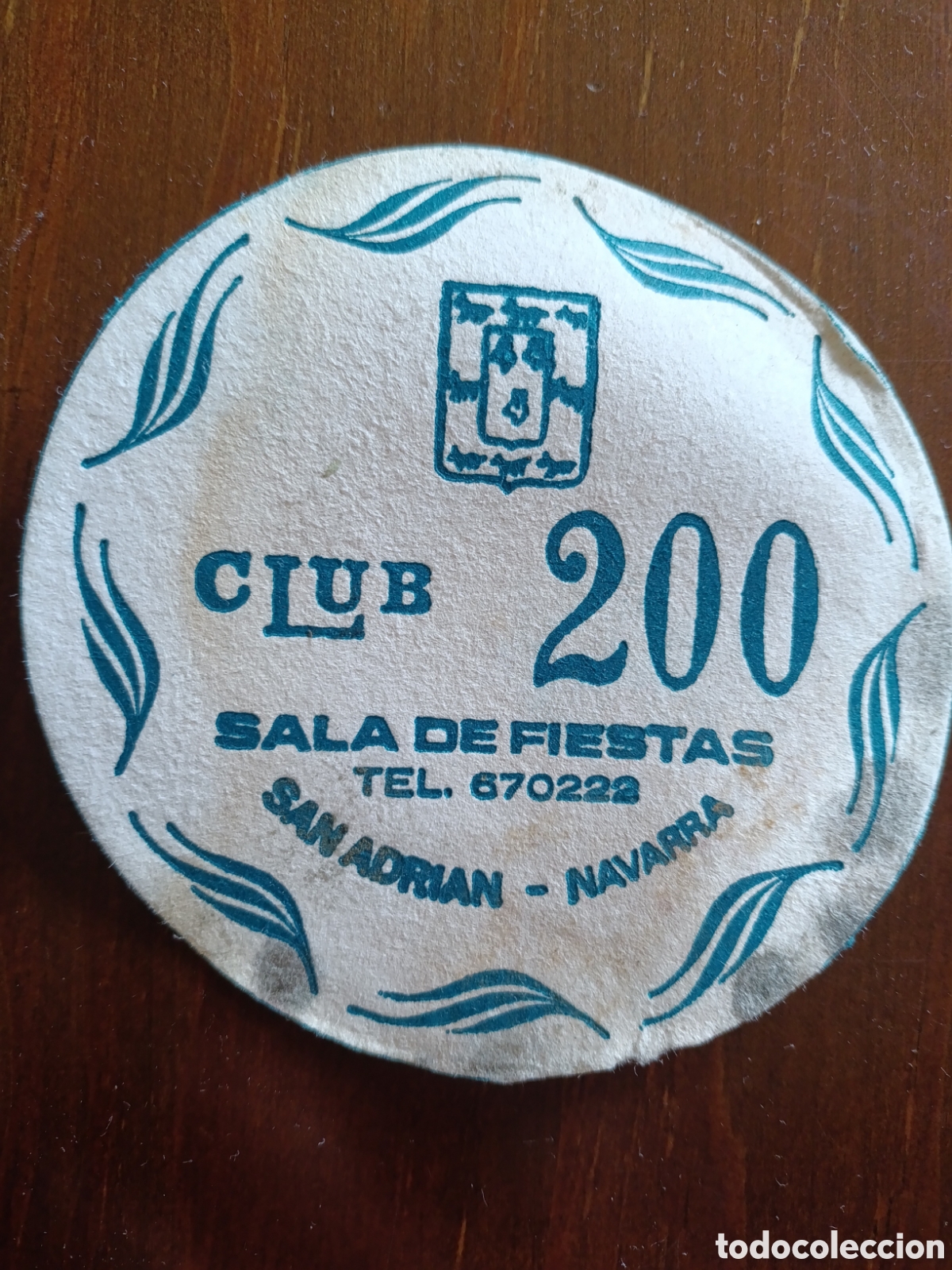 Otros art&iacute;culos de coleccionismo en papel: CLUB 200 SALA DE FIESTAS SAN ADRI&Aacute;N NAVARRA [ ETIQUETA A&Ntilde;OS 40-50 ]