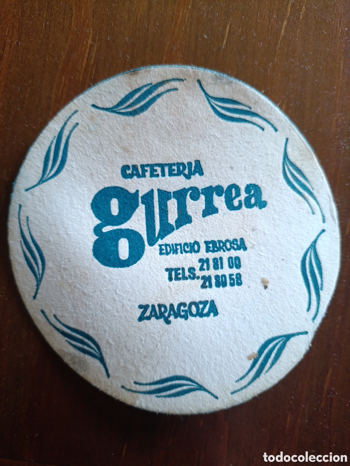 Otros art&iacute;culos de coleccionismo en papel: CAFETER&Iacute;A GURREA ZARAGOZA [ ETIQUETA A&Ntilde;OS 40-50 ]